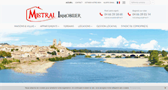 Desktop Screenshot of mistral-immobilier.com